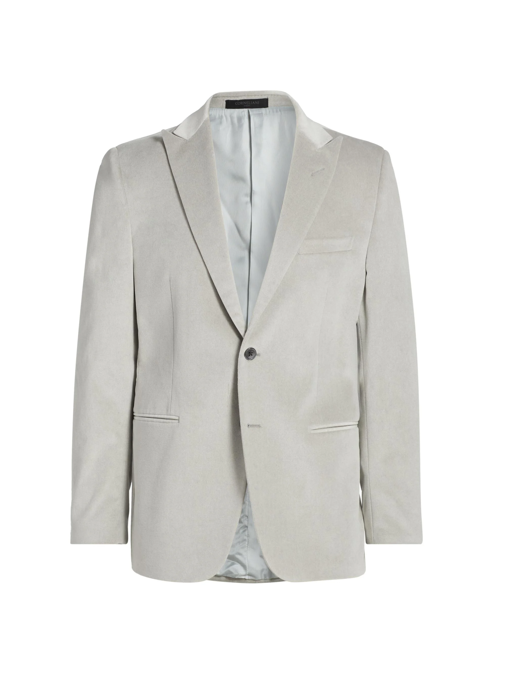 Men's Velvet Jacket - Silver - 1