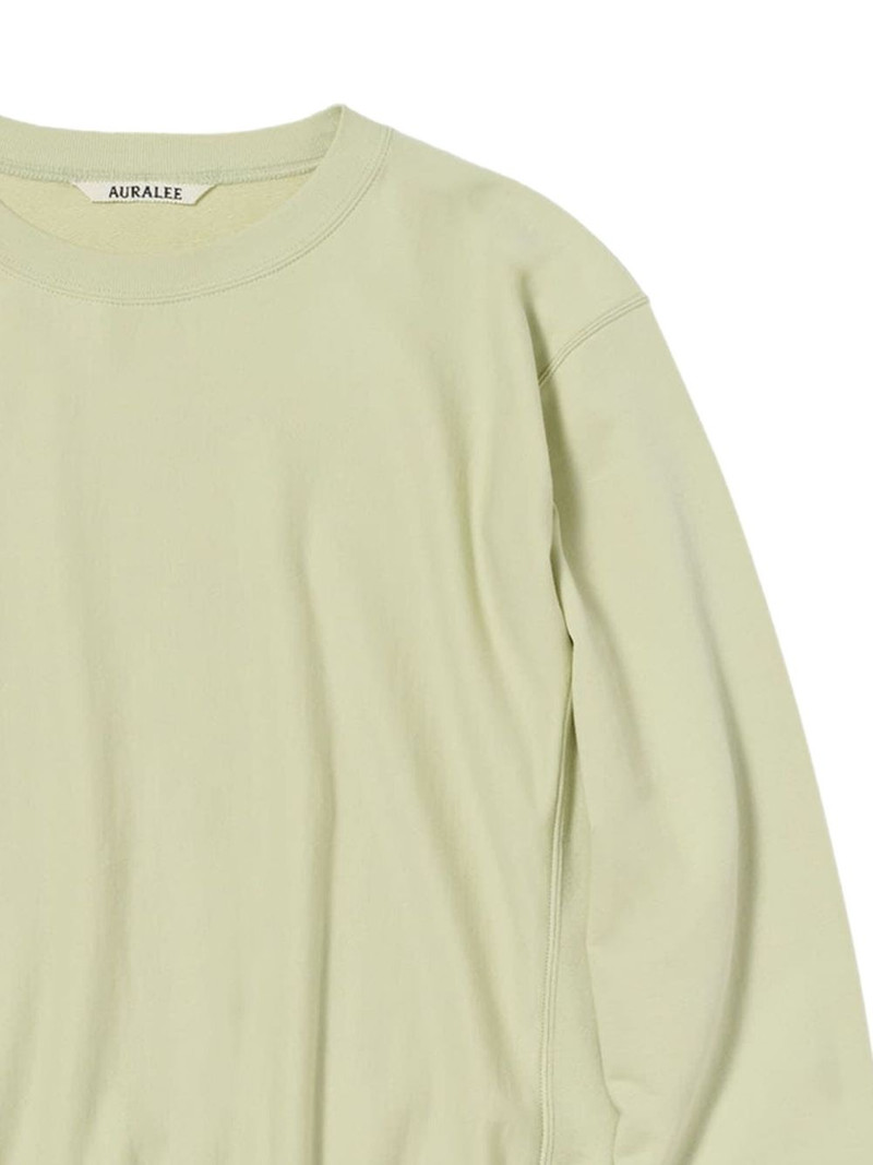 AURALEE gathered crew-neck sweatshirt outlook