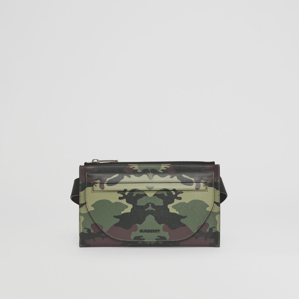 Camouflage Print Leather Olympia Belt Bag - 1