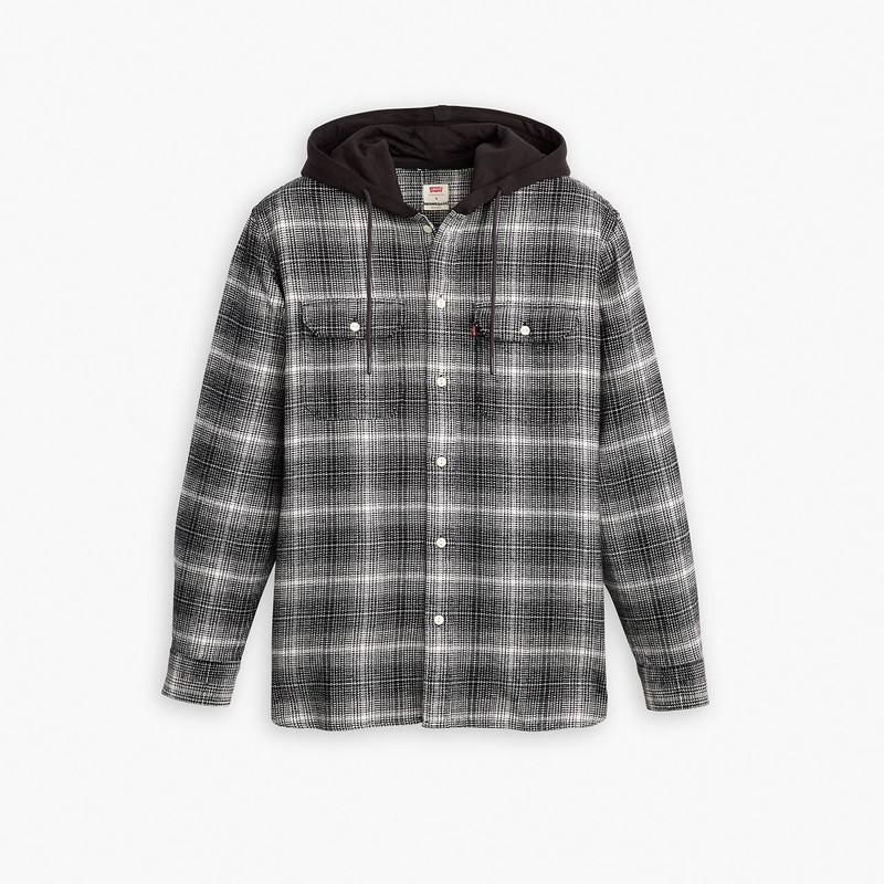 HOODED CLASSIC WORKER SHIRT 1