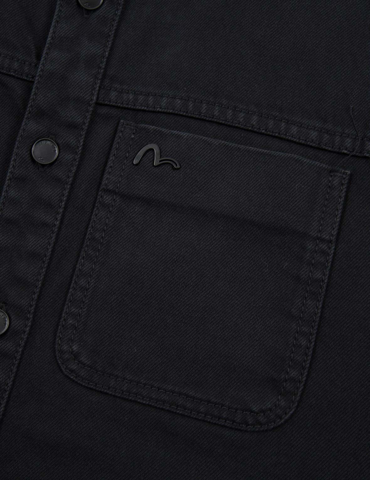Logo Embroidered Denim Shirt - 7