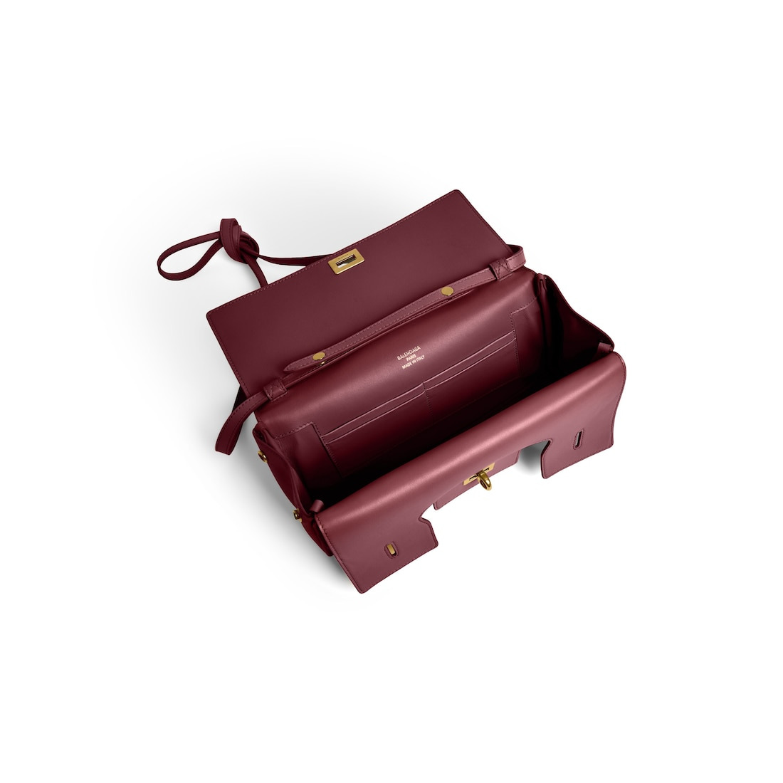 Women's Bel Air Small Clutch On Strap  in Burgundy - 5