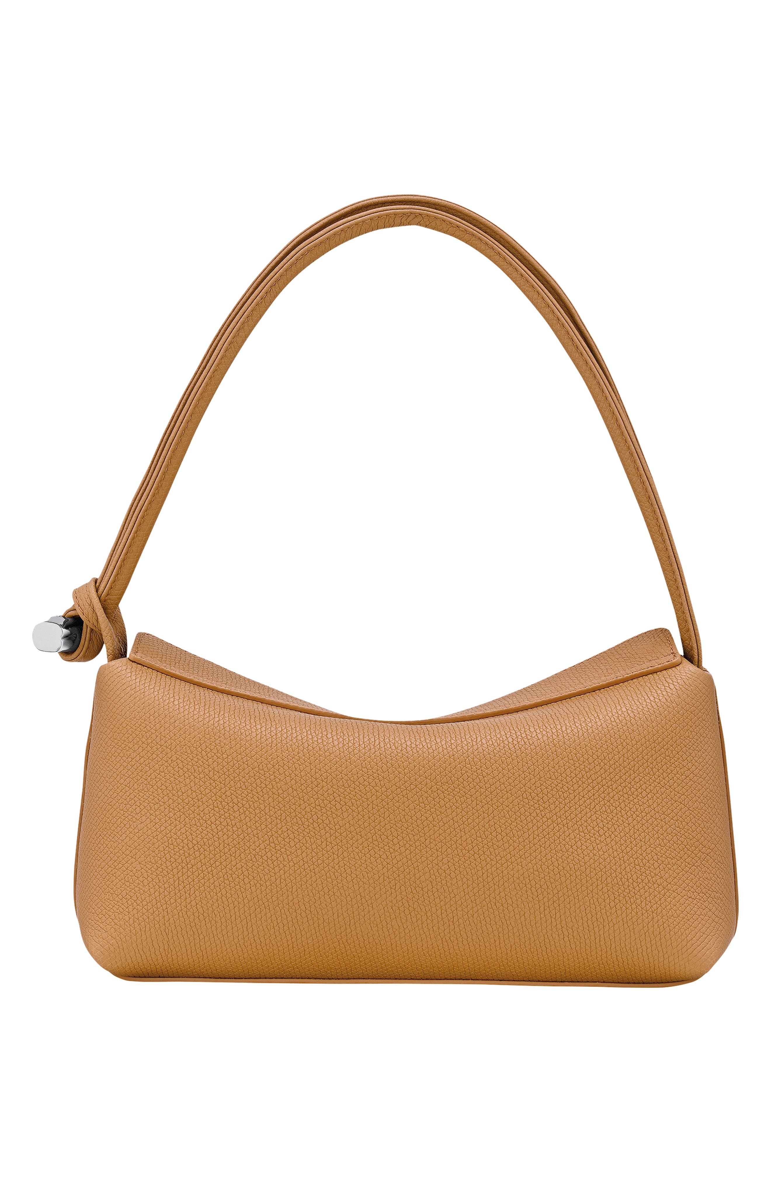 Longchamp Medium Le Roseau Leather Shoulder Bag in Walnut at Nordstrom - 3