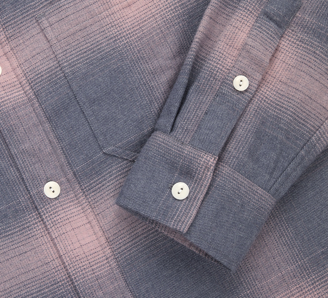 Utility Flannel - Mauve Ombre - 4