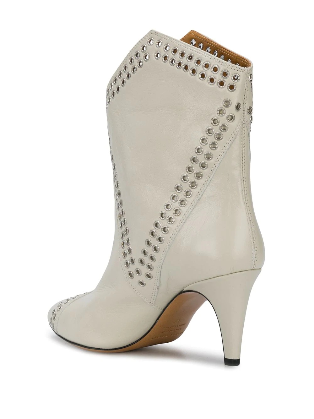 eyelet-embellished ankle boots - 3