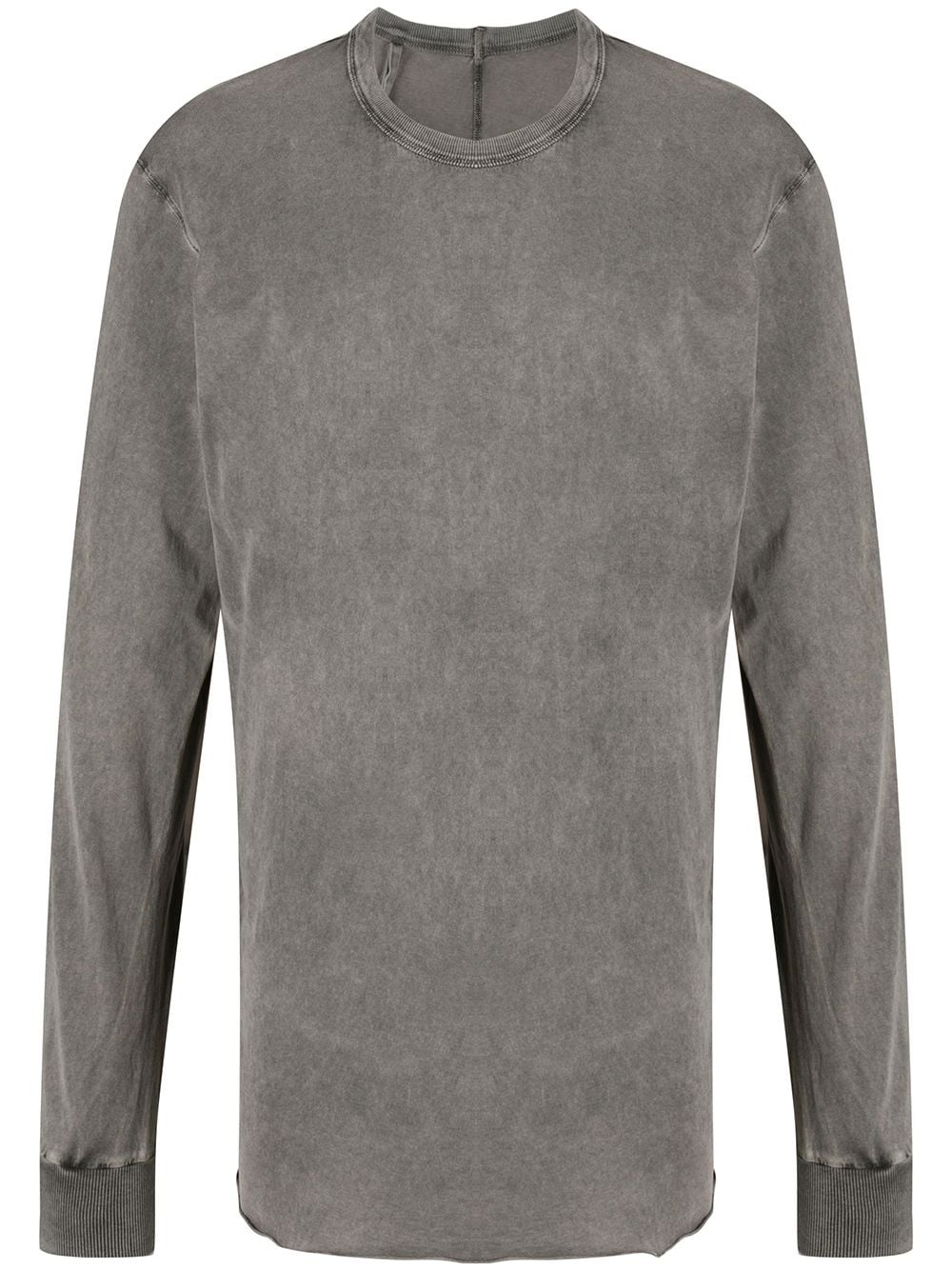 washed long sleeved T-shirt - 1