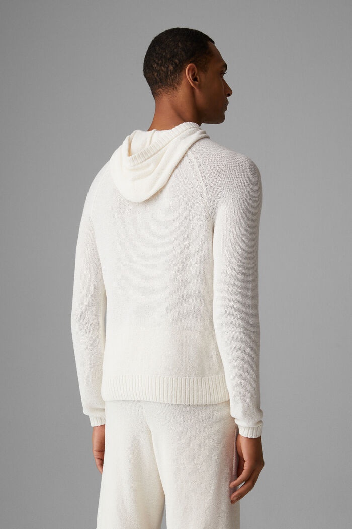 Tom Knitted hoodie in Off-white - 3