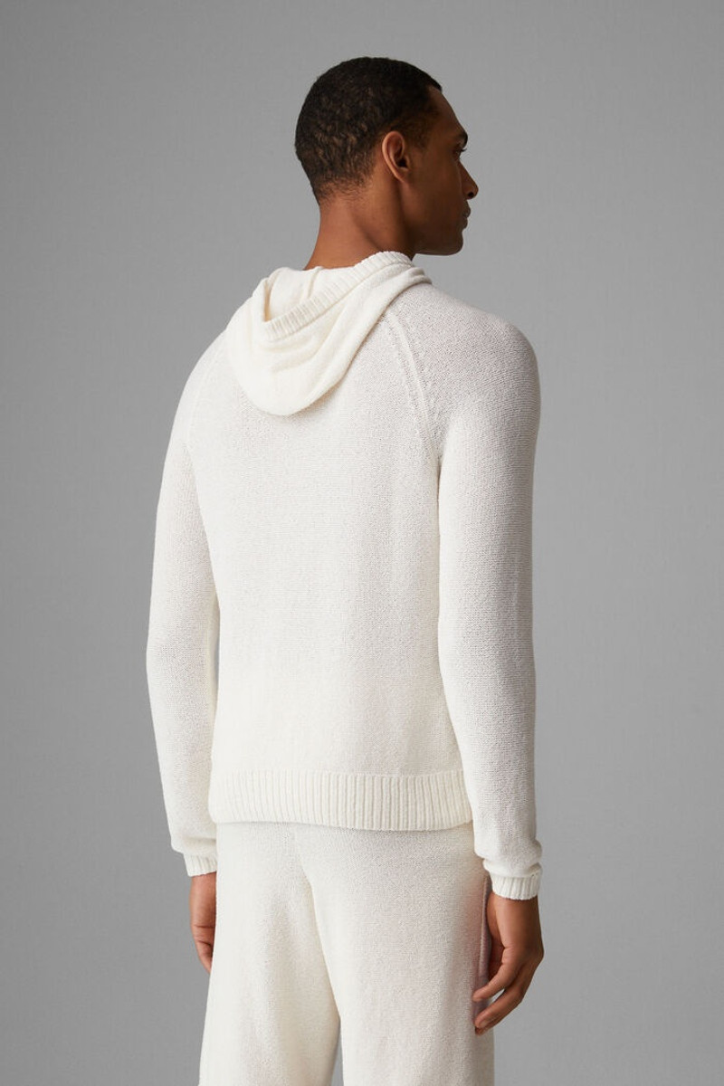 Tom Knitted hoodie in Off-white 3