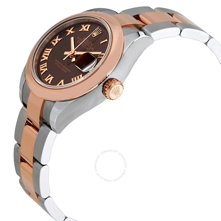 Rolex Datejust Chocolate Dial Automatic Ladies 18K Everose Gold Oyster Watch 279161CHRO - 2