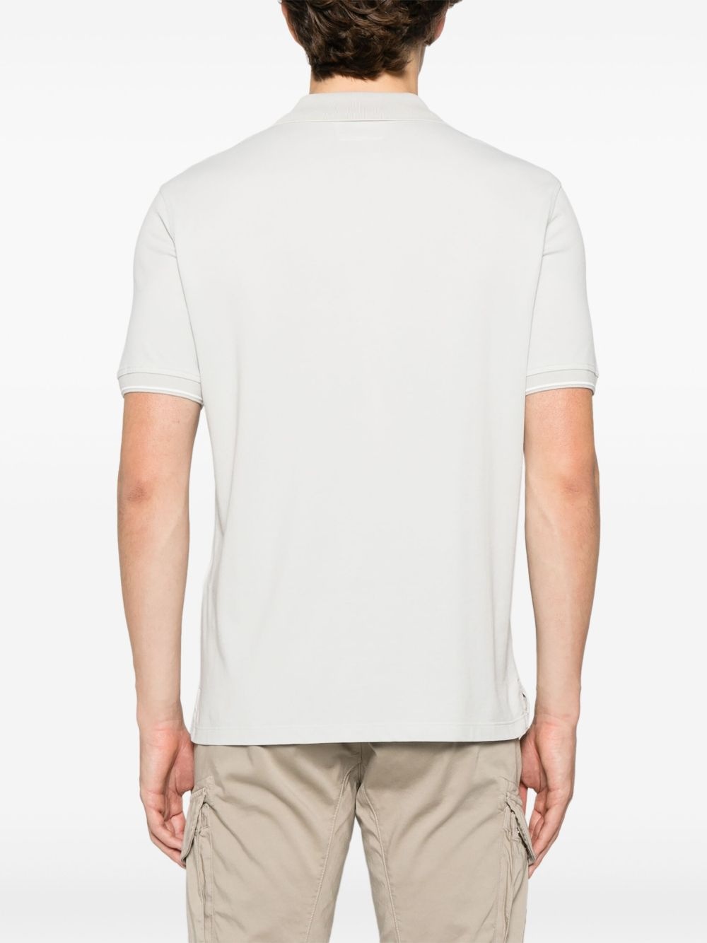 logo-embroidered polo shirt - 3
