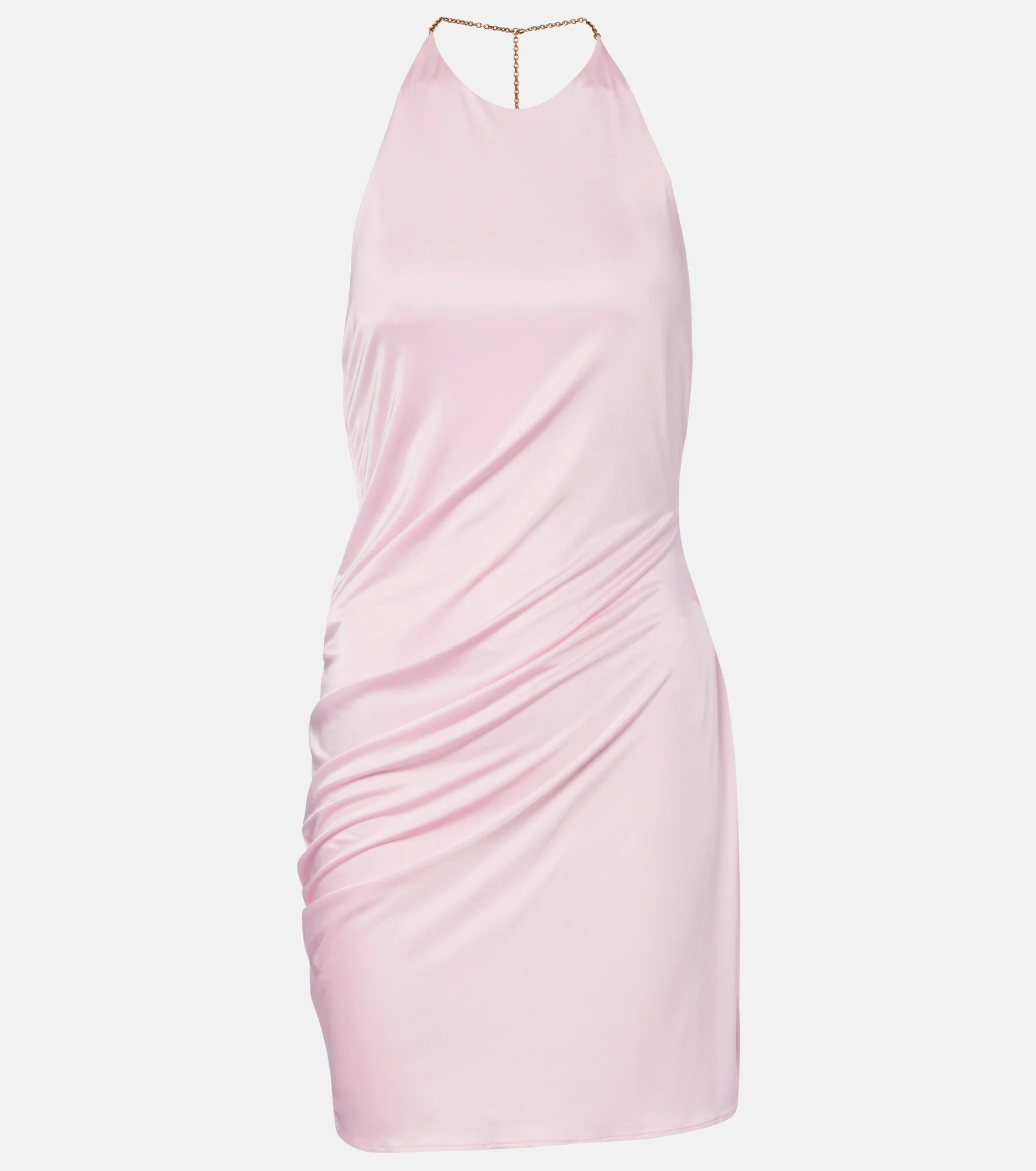 Draped jersey minidress - 1