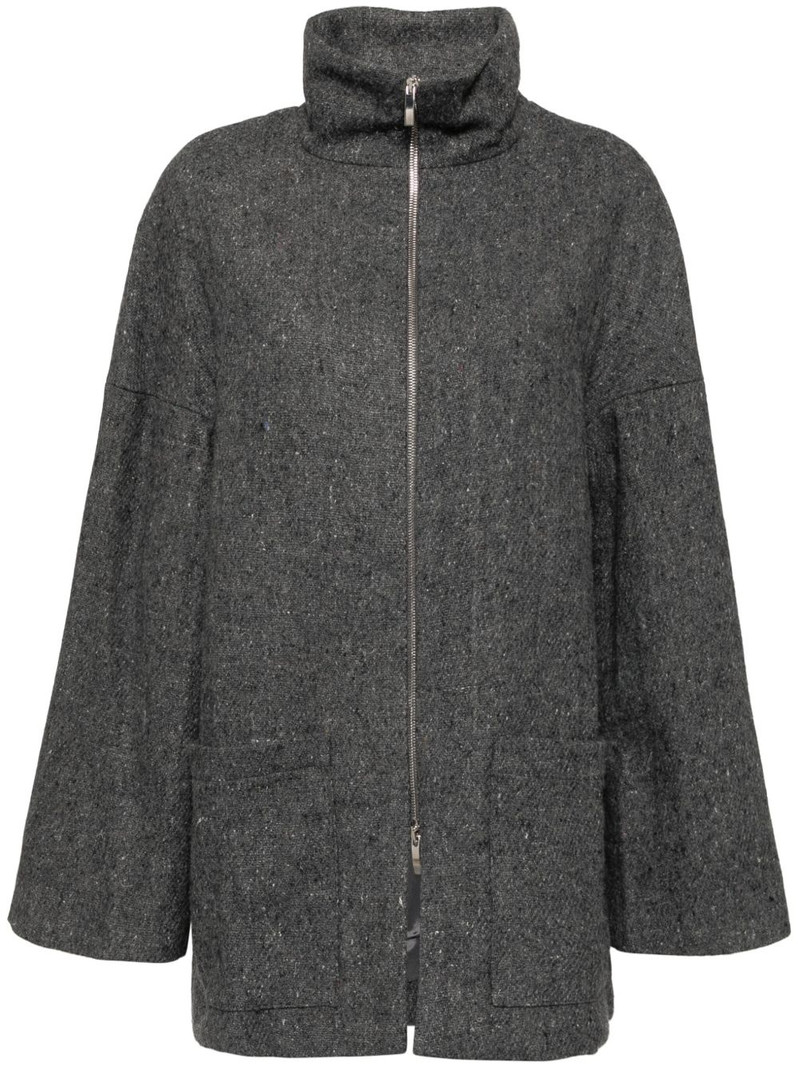 reconstituted military blanket coat 1