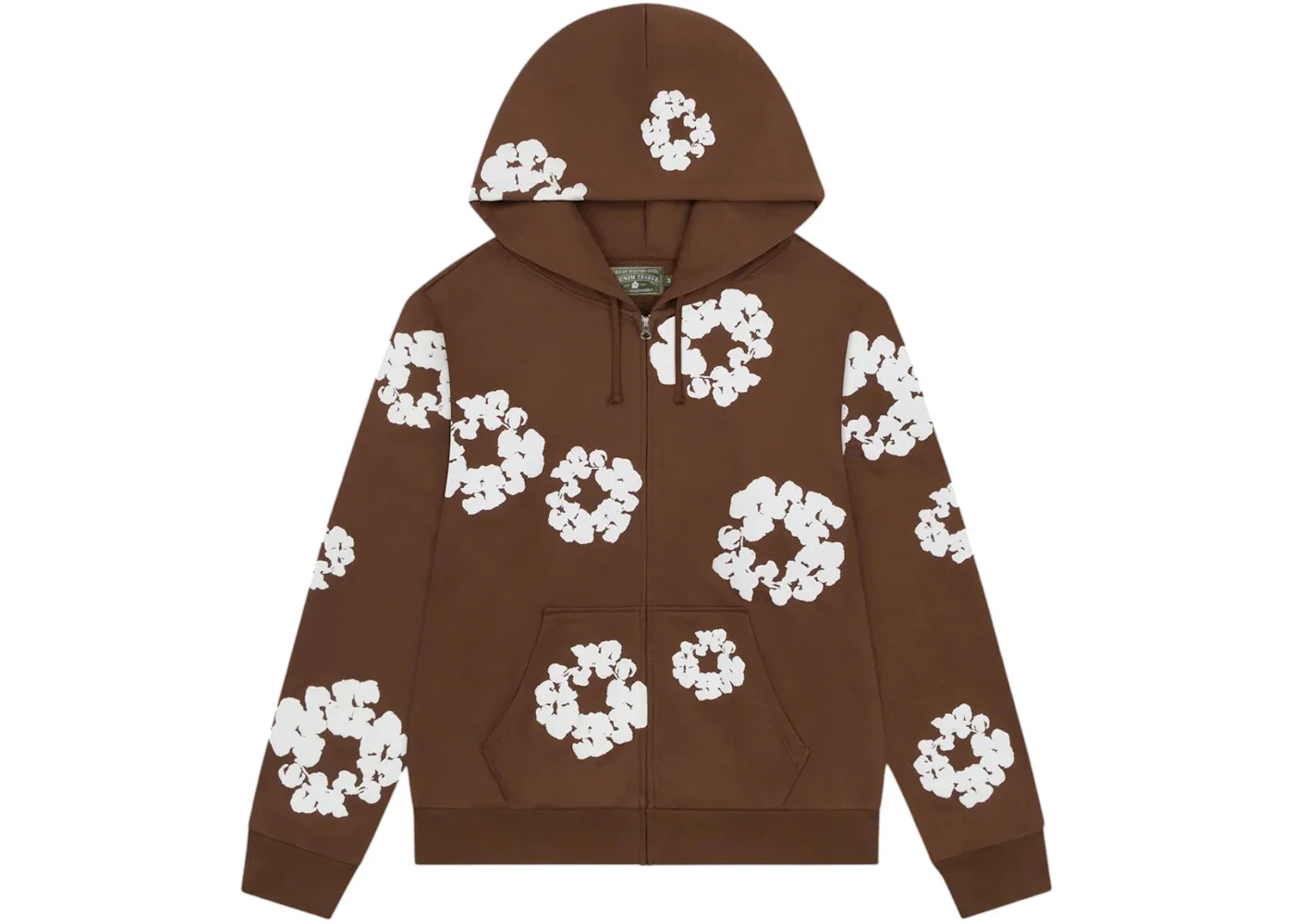 Denim Tears Cotton Wreath Zip Hoodie Brown - 1