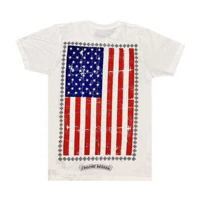 Chrome Hearts Chrome Hearts USA Flag Short-Sleeve Tee 'White' outlook