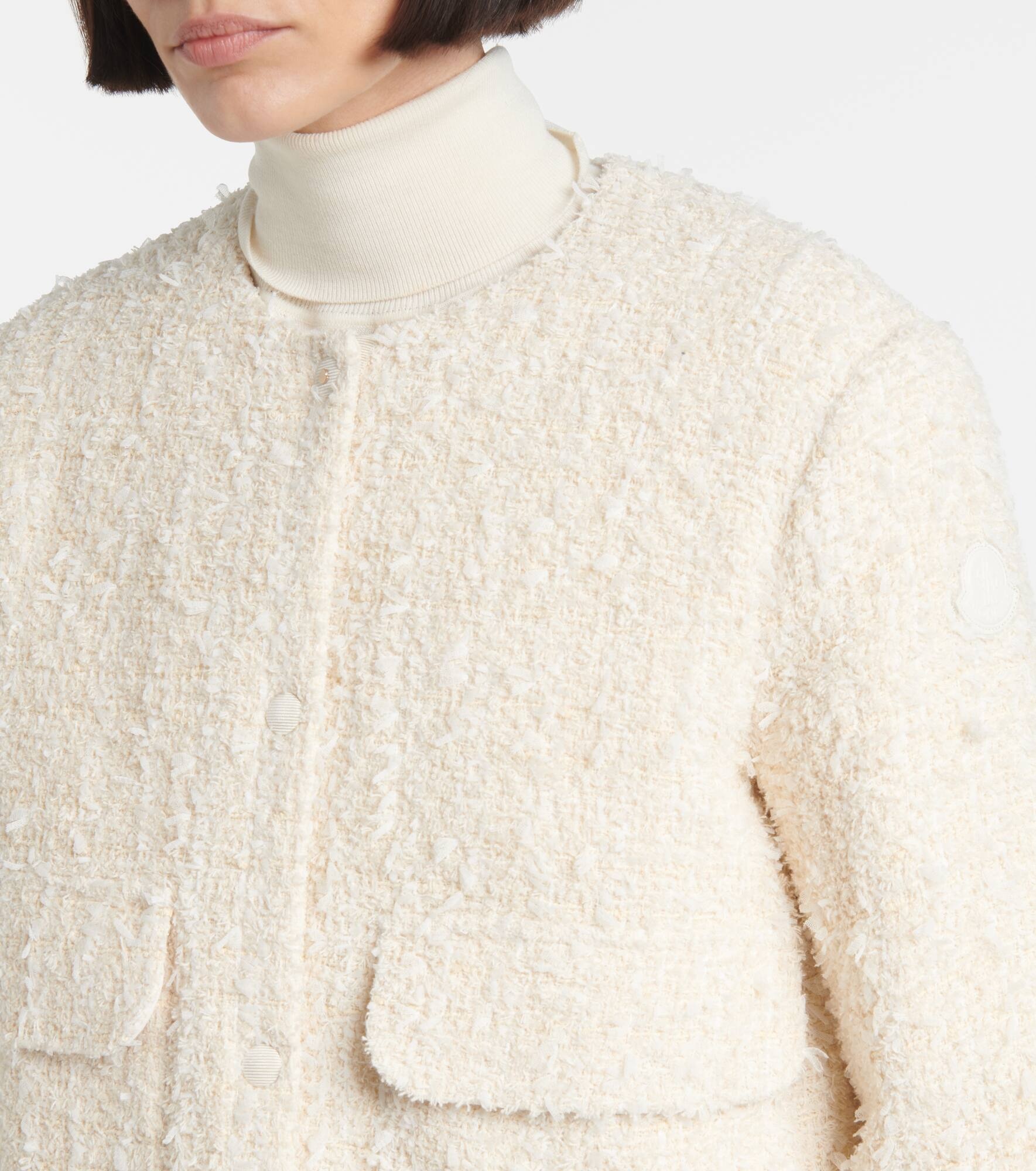 Dauphin tweed down jacket - 4