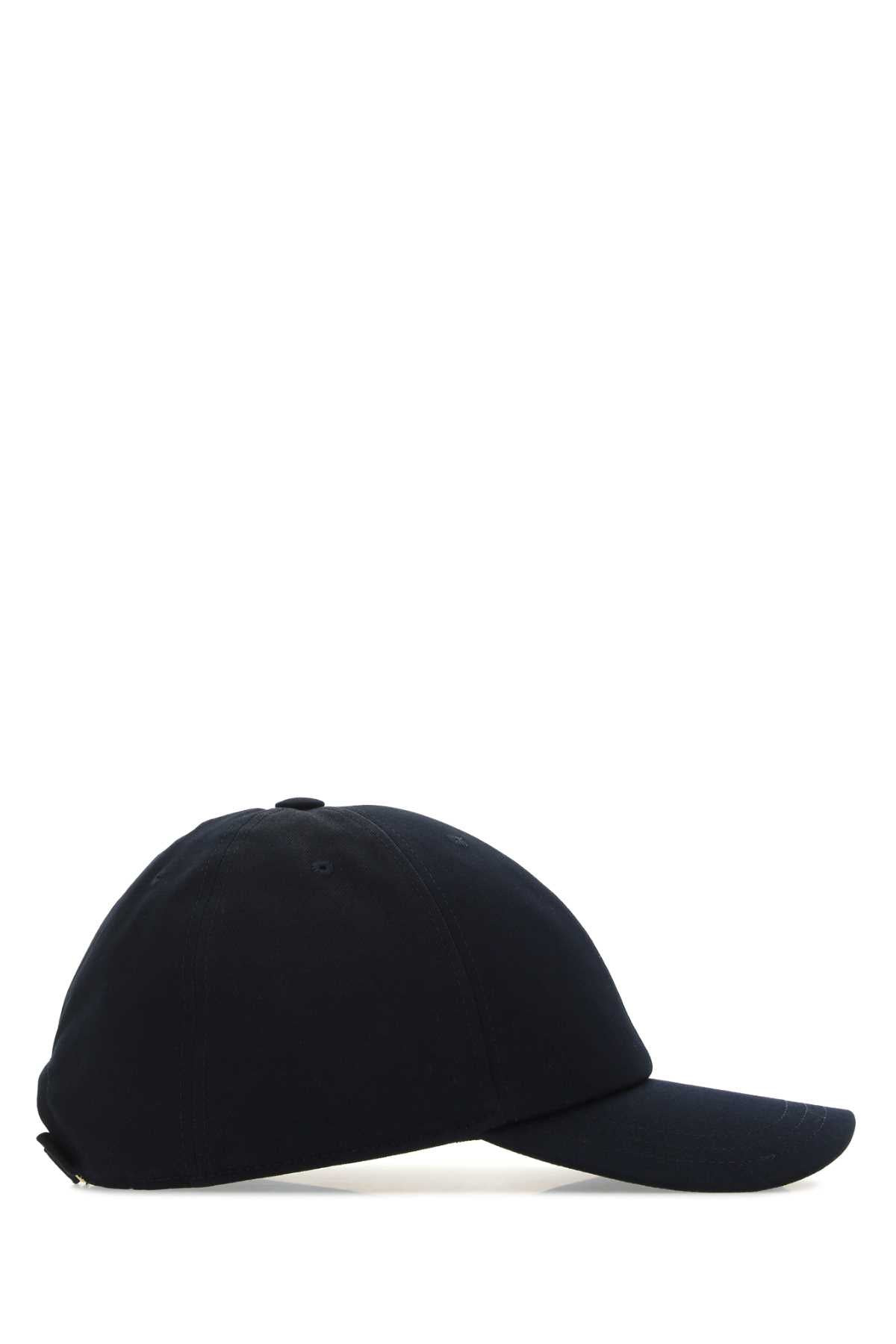 Thom Browne Men Midnight Blue Cotton Baseball Cap - 2