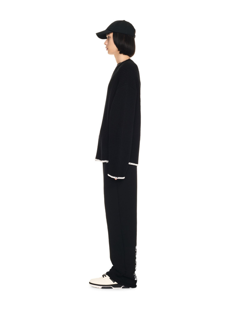 Contrast Trim Knit Turtleneck 3