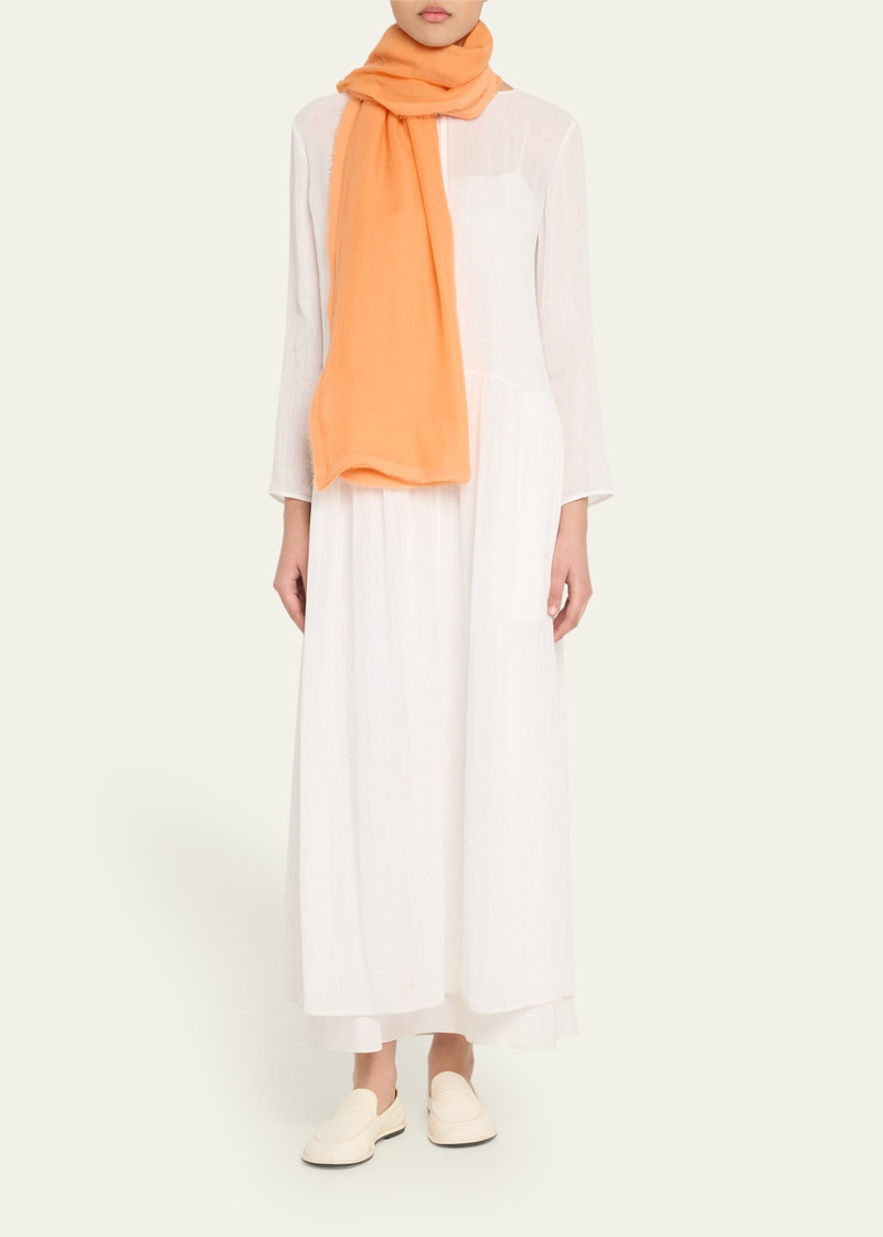 The Row Fioko Fuzzy Edge Cashmere Scarf outlook