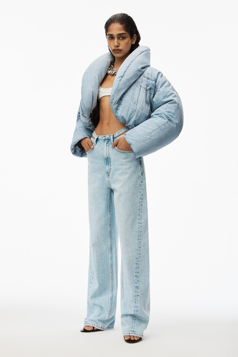 Alexander Wang balloon denim jean with detached waistband outlook