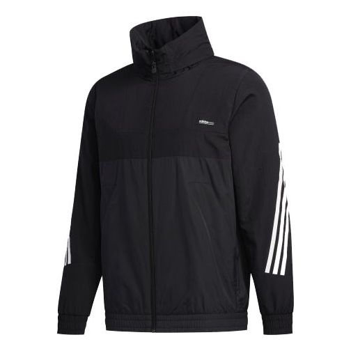 adidas neo M SS WRMLN WB Sports Windbreaker Jacket Black FN6538 - 1