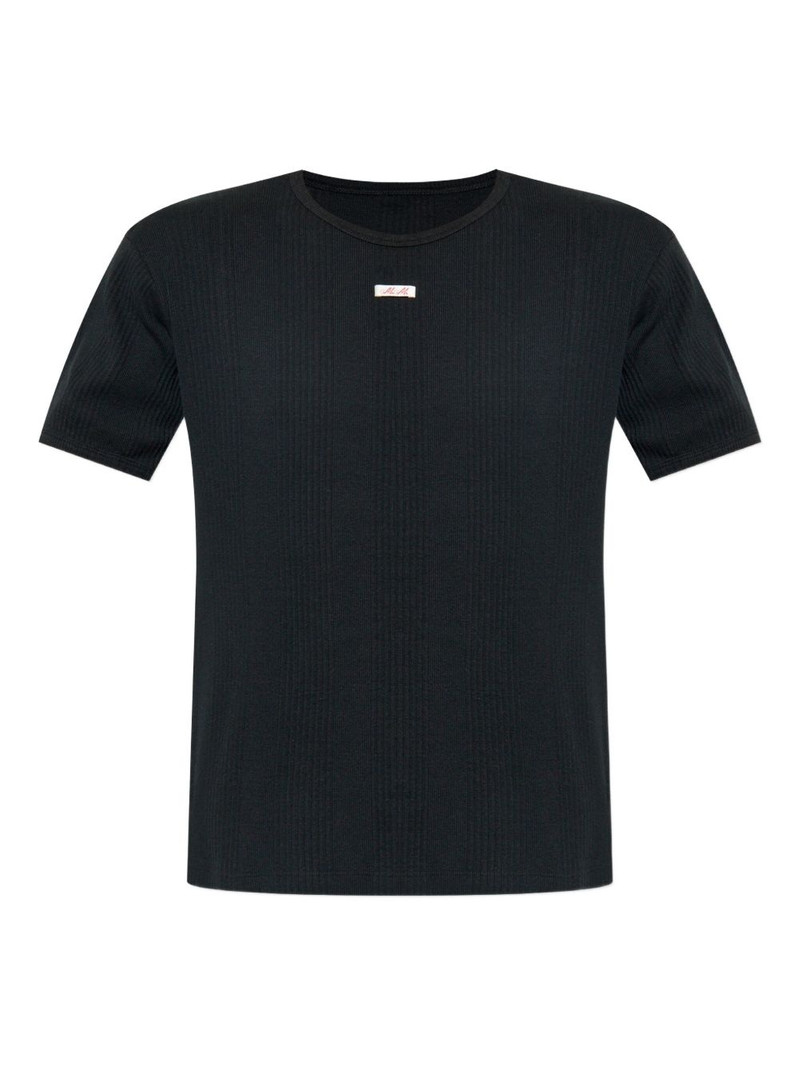 ribbed crew-neck T-shirt 1