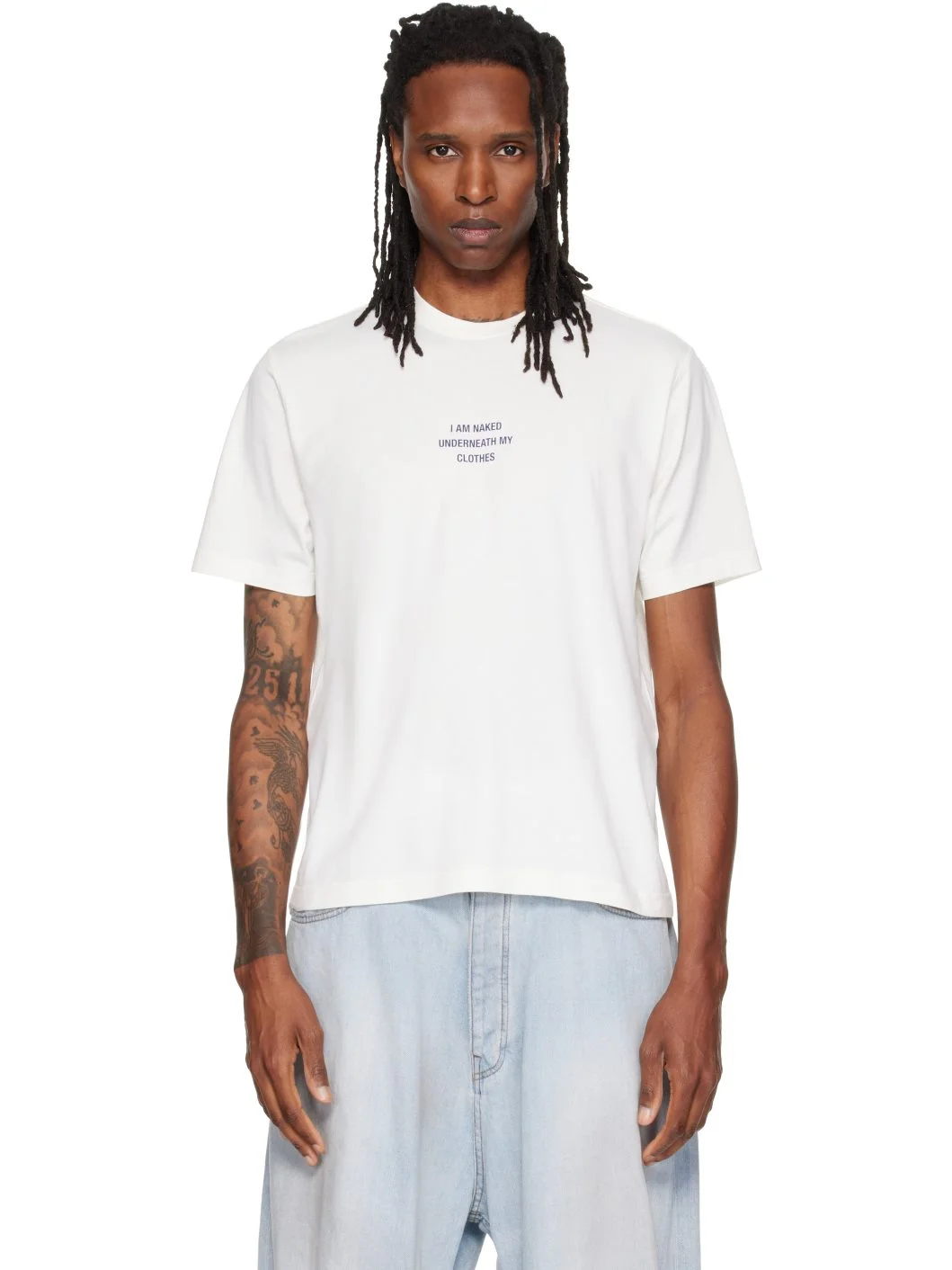 Off-White 'I Am Naked Under My Clothes' T-shirt - 1