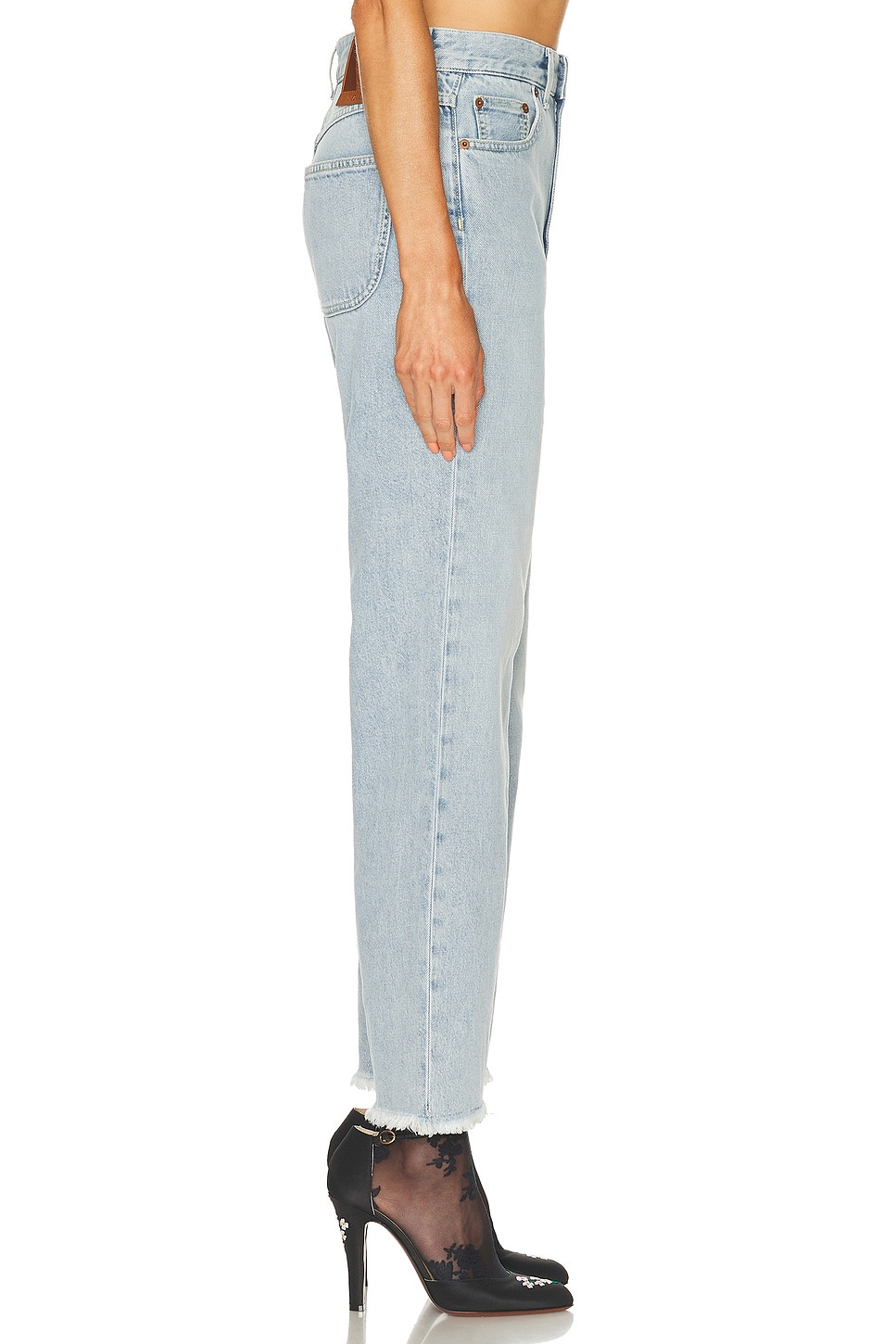 Frayed Hem Straight Leg - 3