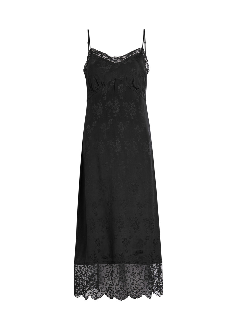 Simone Rocha Floral-jacquard Silk-satin Midi Slip Dress - 1