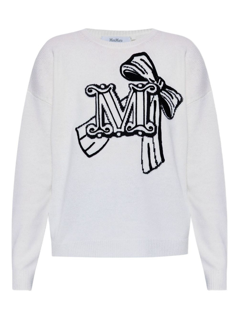 monogram-pattern sweater 1