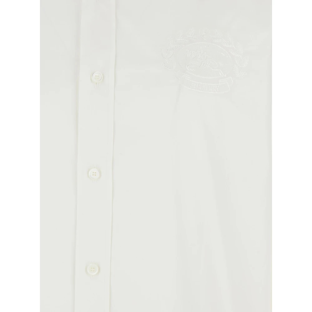 CLASSIC WHITE SHIRT WITH LOGO EMBROIDERY - 3