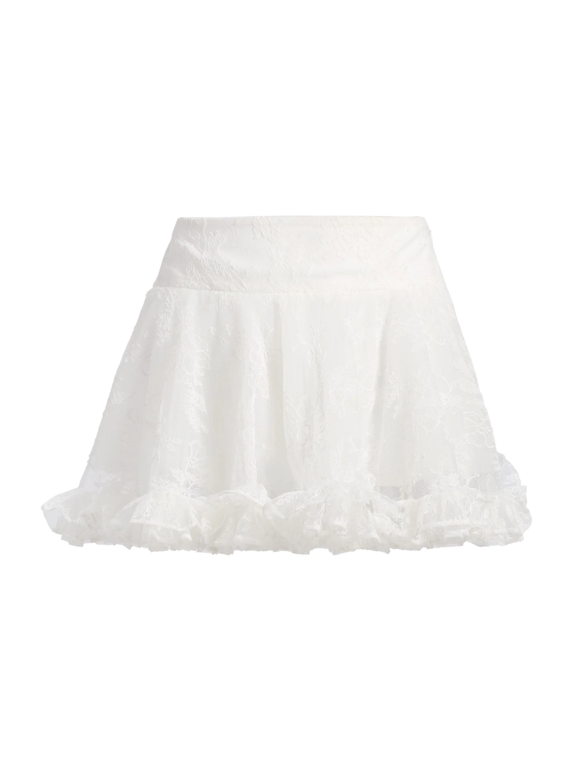 Women's Kirsten Floral Lace Skort - Ivory - 1