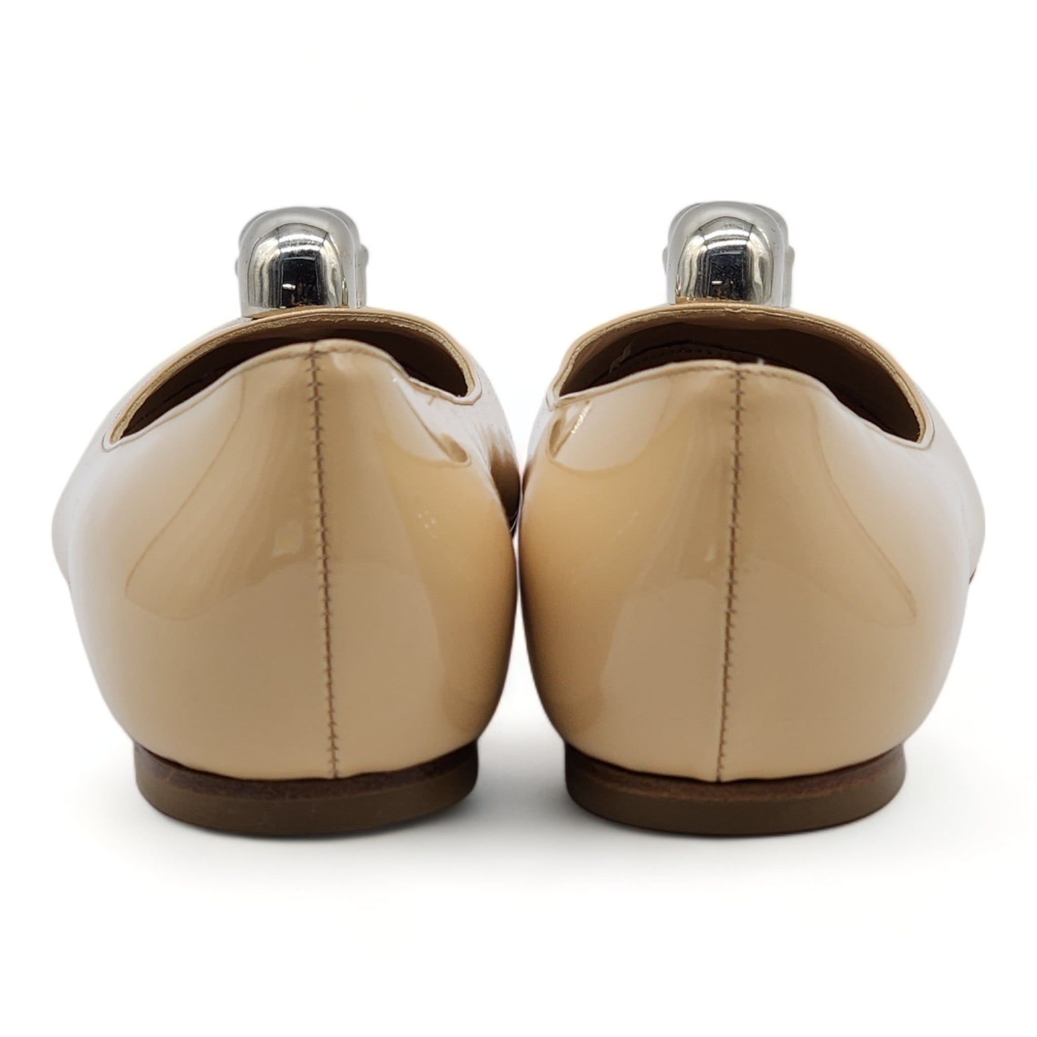 Alexander McQueen Skull Ballerinas - Patent Leather - Beige - 36.5 - 4