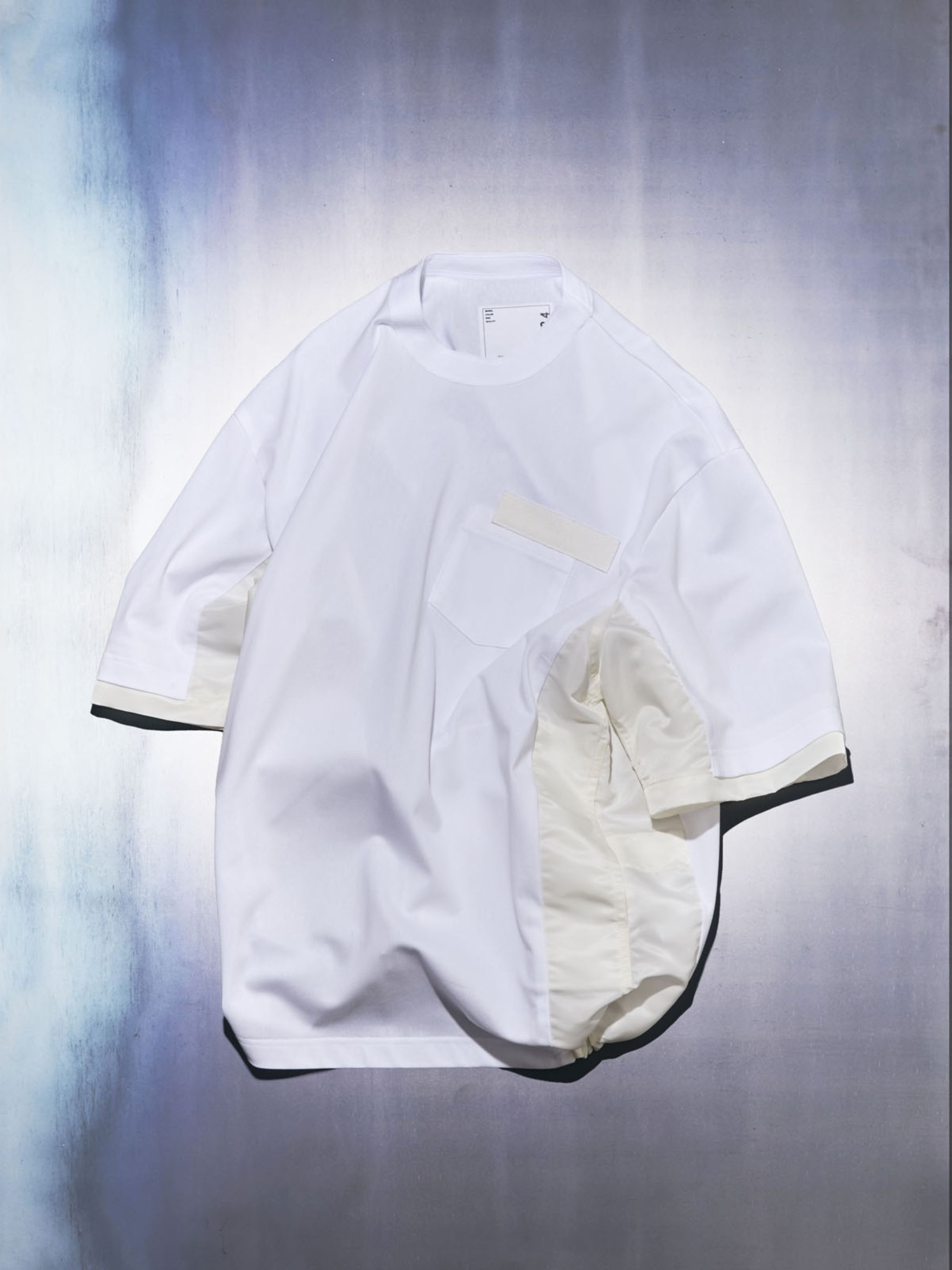 Nylon Twill x Cotton Jersey T-Shirt - 3
