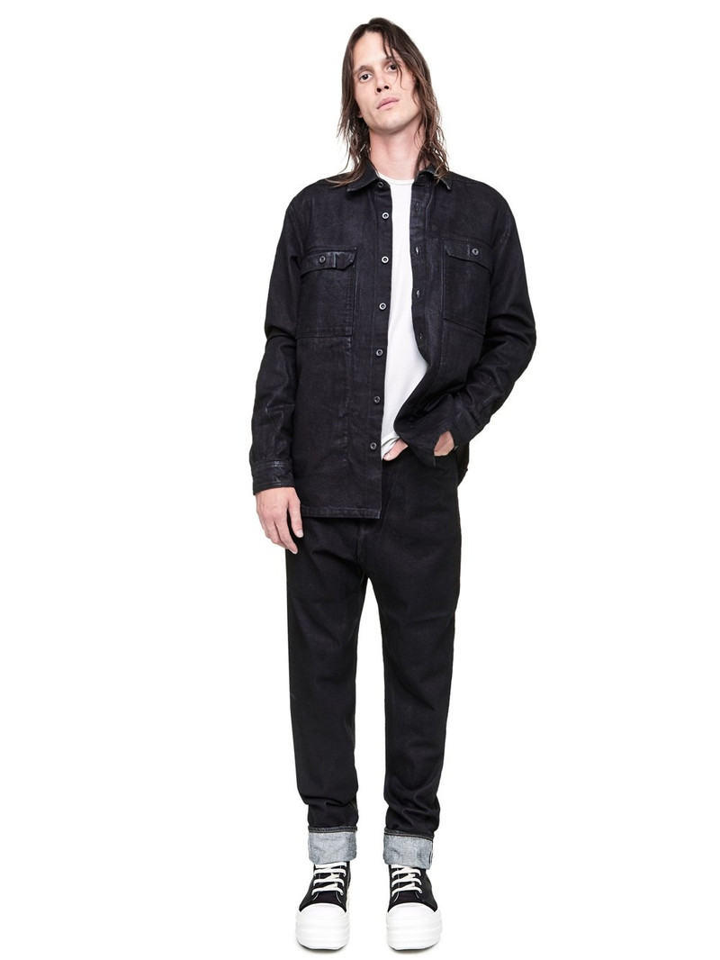 dropped-crotch cropped jeans 7