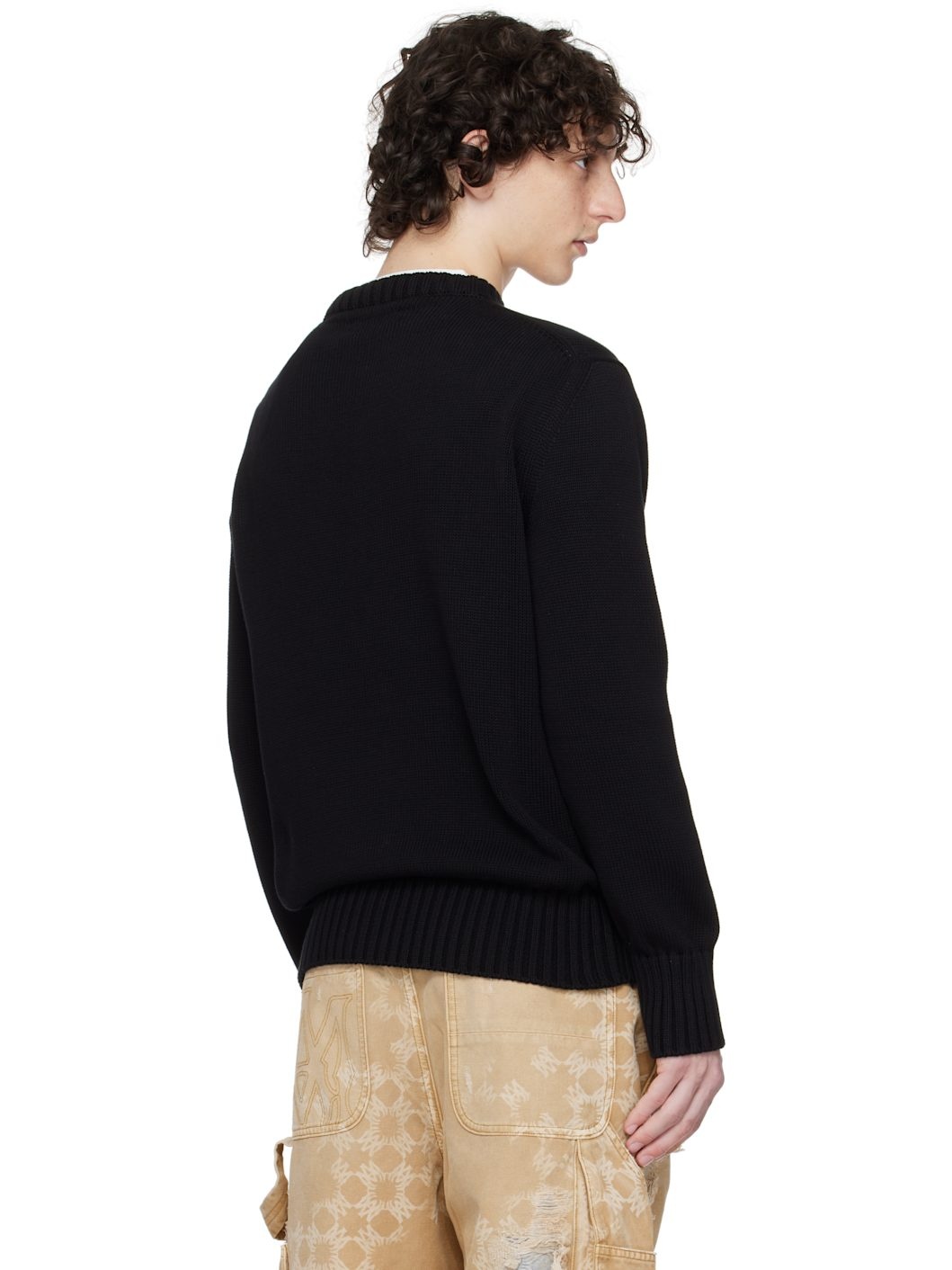 Black 'Amiri Hollywood' Crew Sweater - 3
