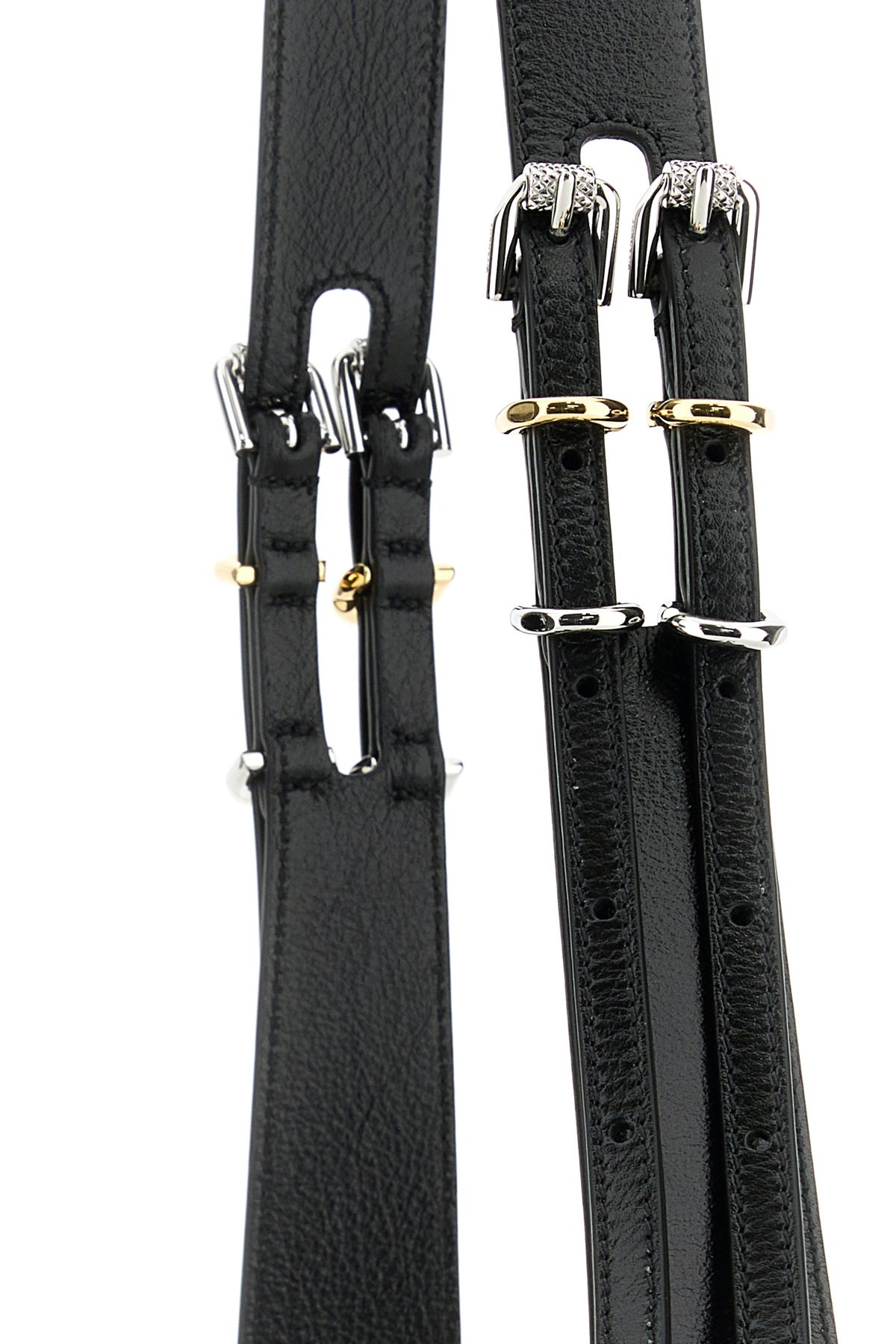 Black leather small Pumpkin crossbody bag - 4
