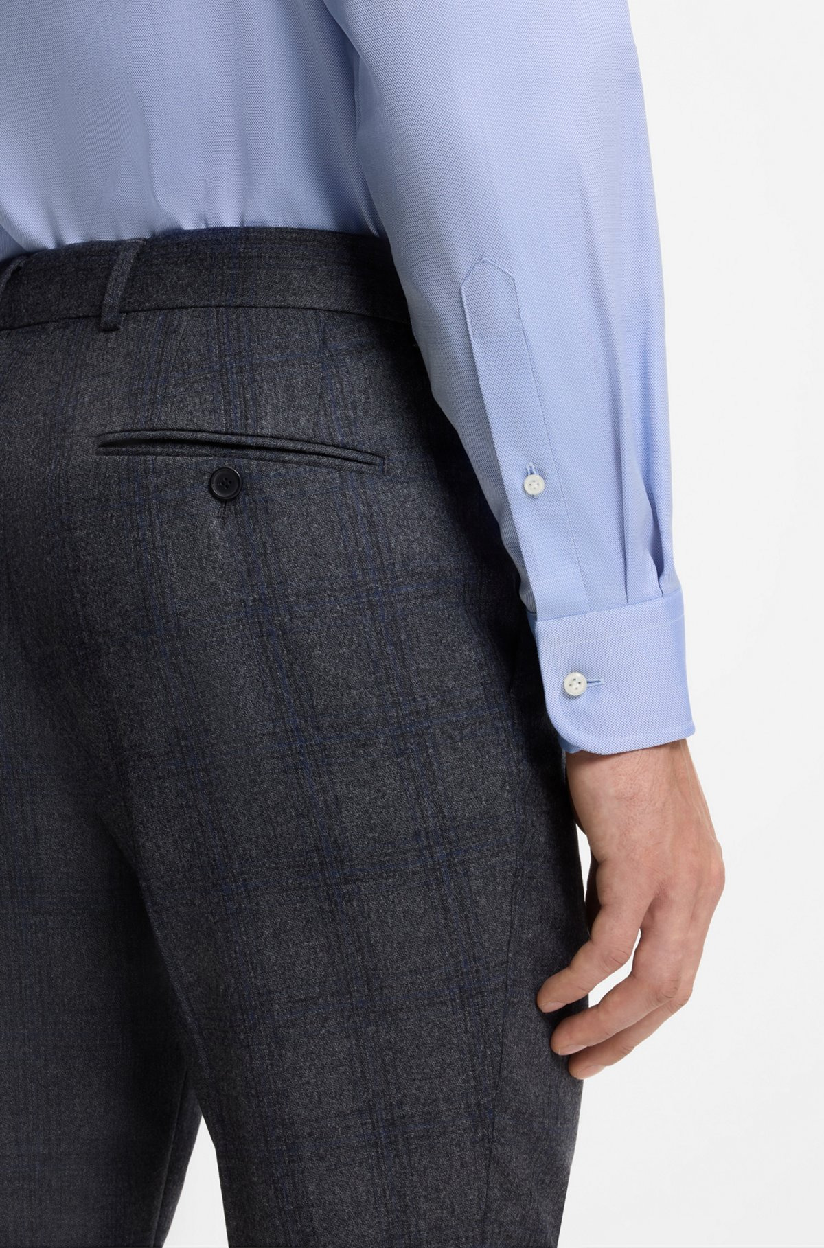 BECKHAM X BOSS SLIM-FIT SHIRT IN OXFORD COTTON - 6