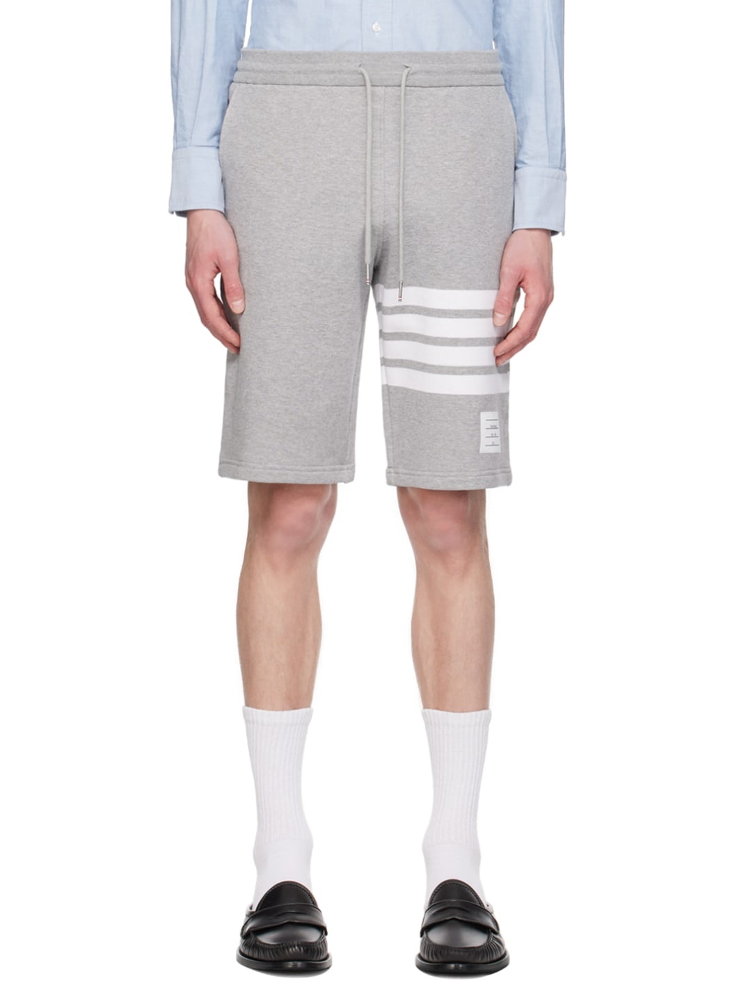 Gray 4-Bar Shorts - 1