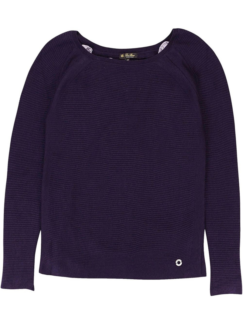 scoop-neck cashmere sweater 1