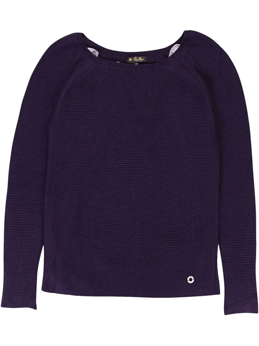 scoop-neck cashmere sweater - 1