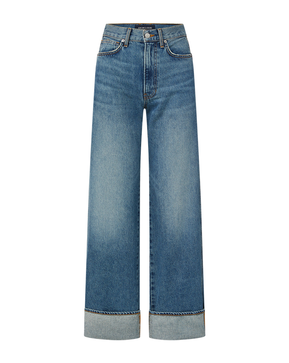 TAYLOR CUFFED WIDE-LEG JEAN - 1