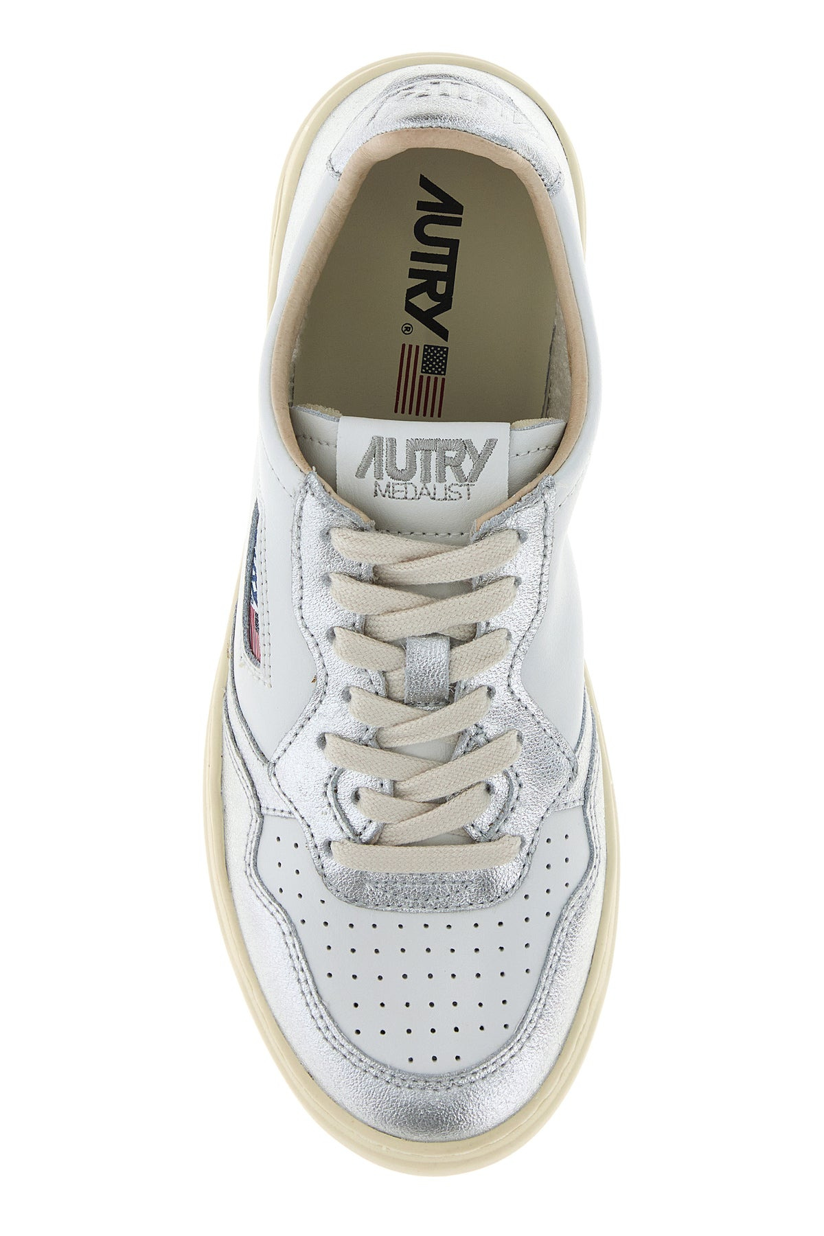 Two-tone leather Medalist sneakers - 4