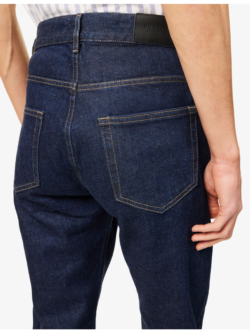 Regular-Fit Slim-Leg Denim Jeans - 5