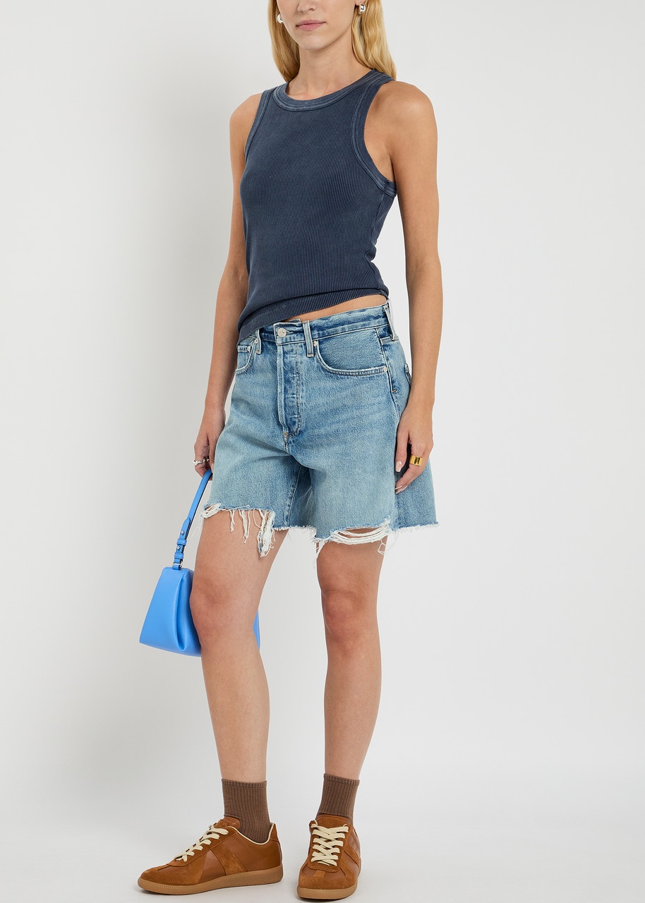 Citizens OF Humanity Marlow Long Denim Shorts - 4
