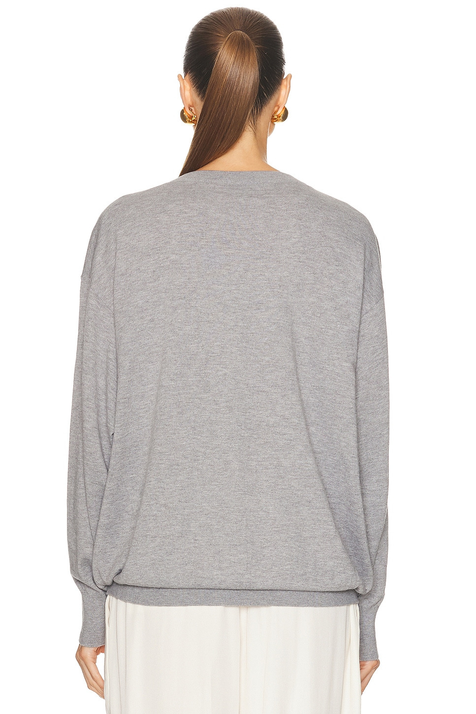 Quintana Oversized V Neck Sweater - 3