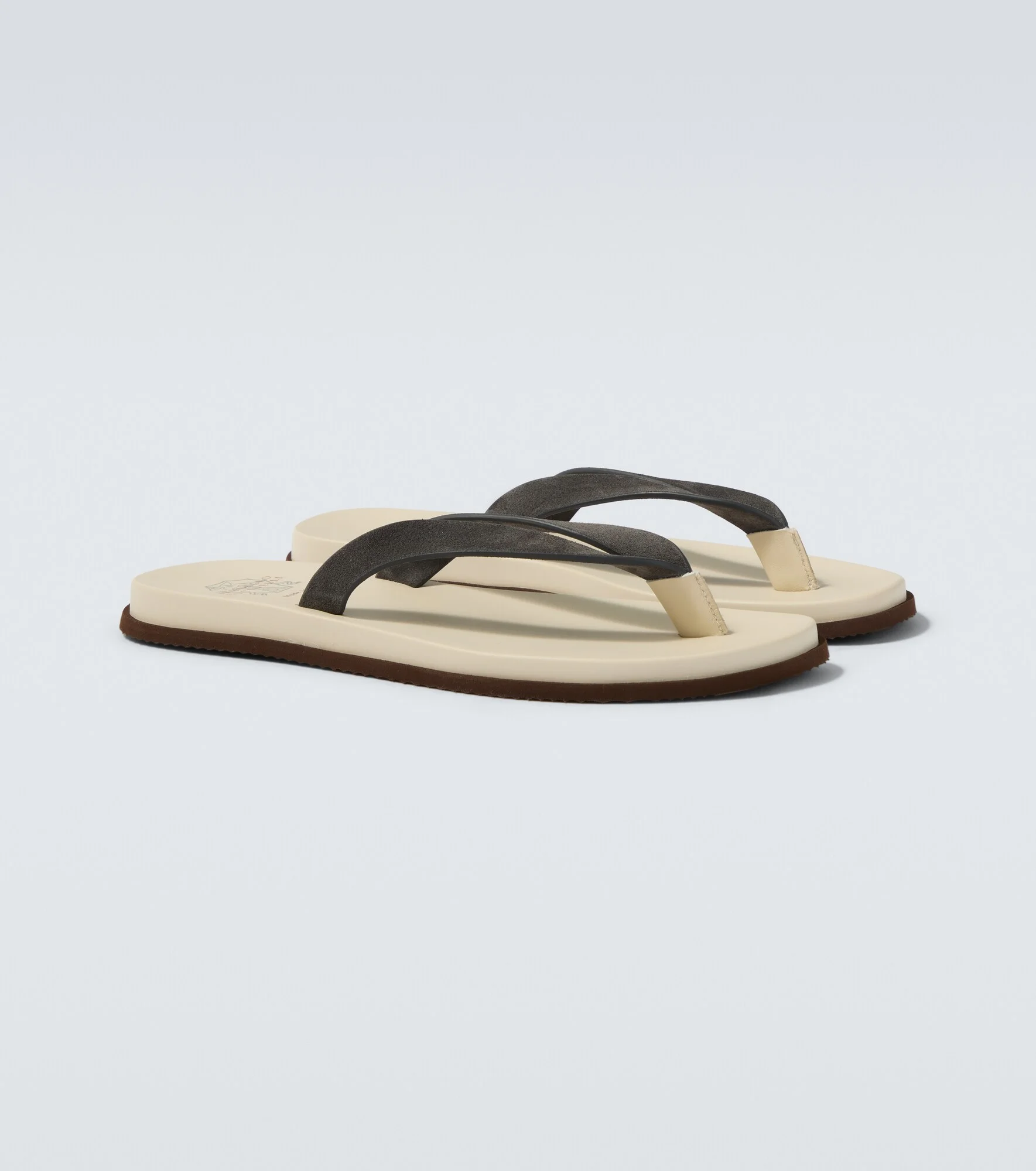 Suede thong sandals - 1