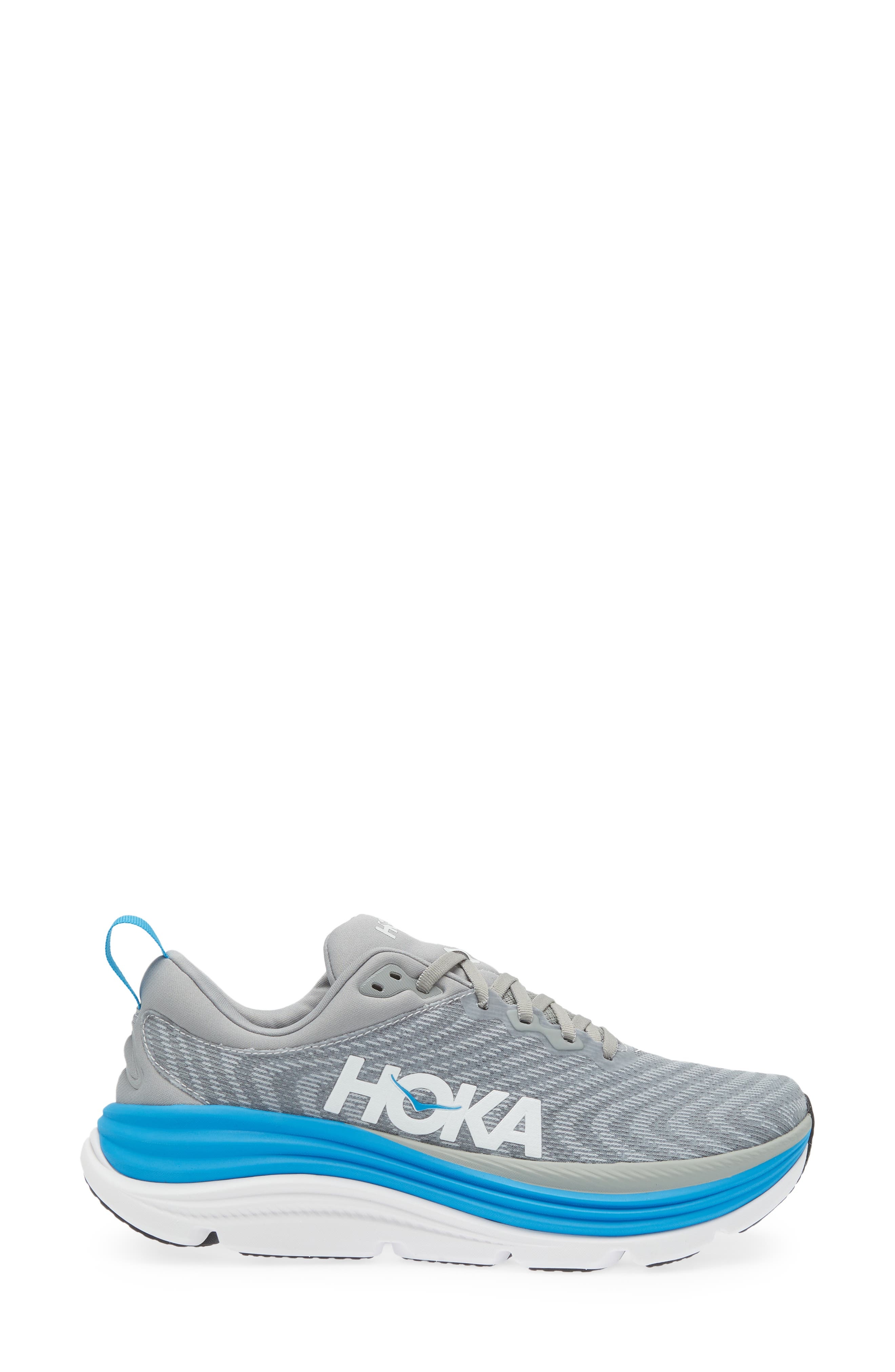 HOKA Gaviota 5 Running Shoe in Limestone /Diva Blue at Nordstrom - 3