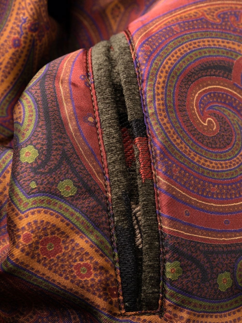 geometric-jacquard carpet bomber jacket - 7