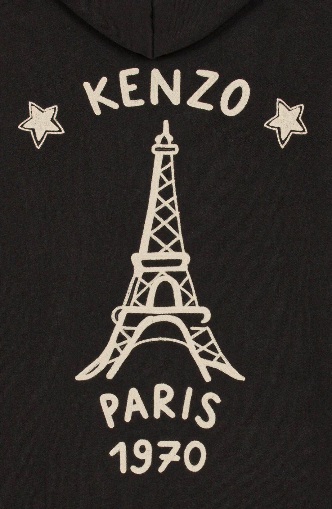 Kenzo Men's 1970-Print Detail Hoodie