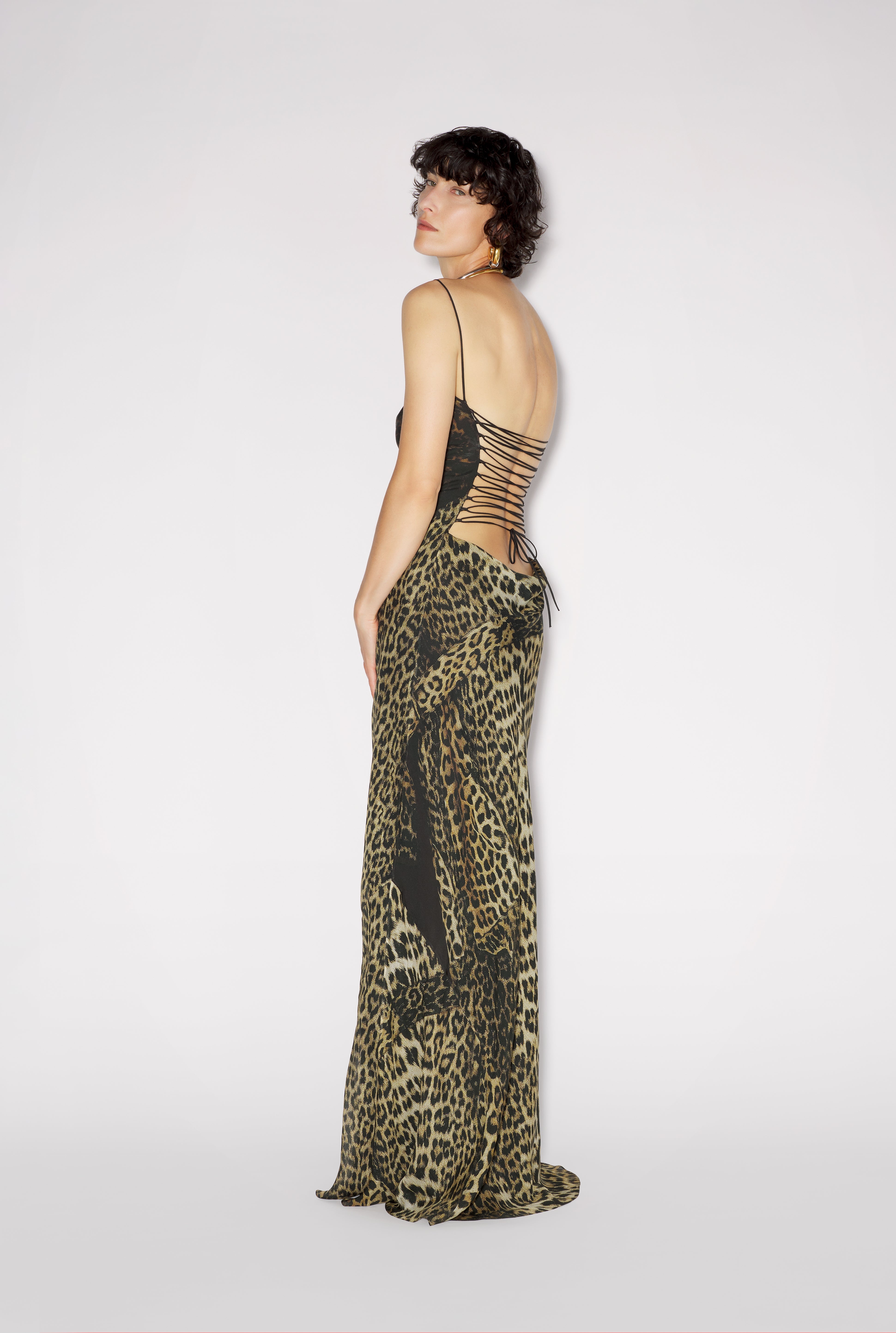 THE COWL-NECK LEOPARD DRESS - 2